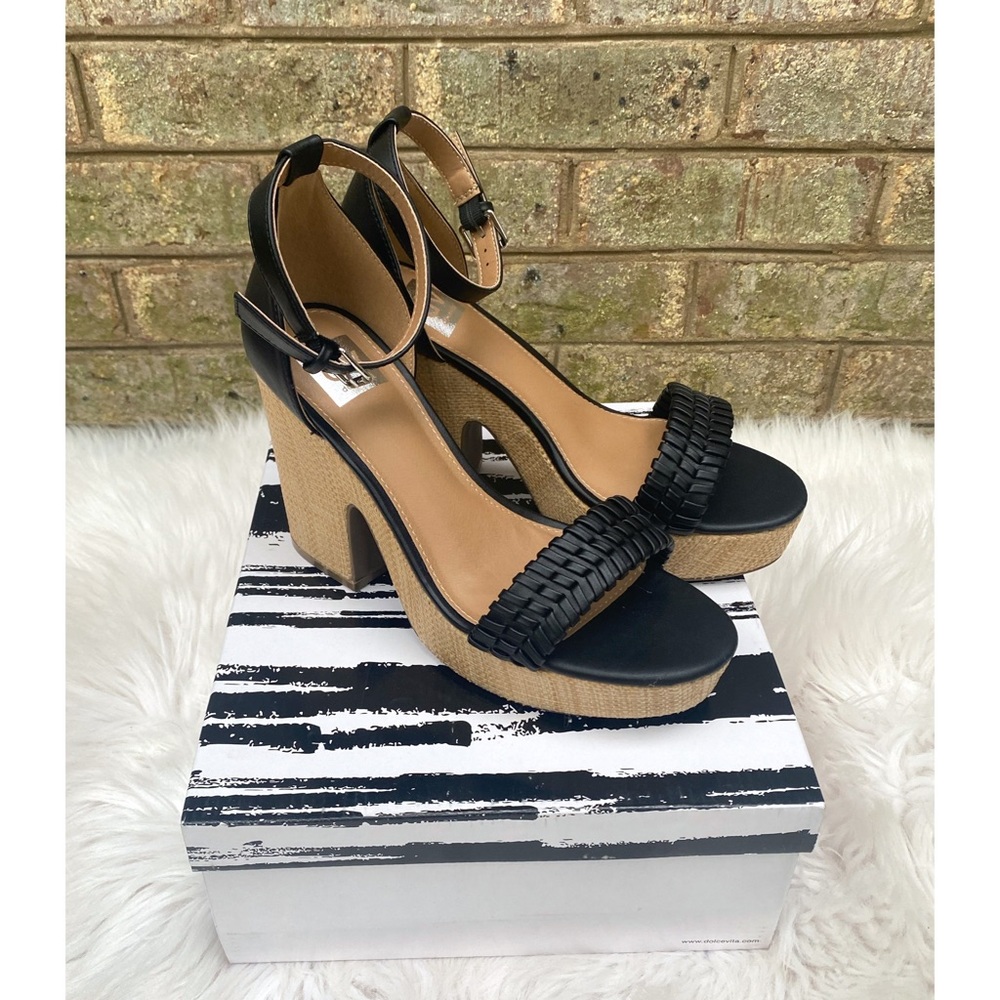 NIB Dolce Vita Coda Black Platform Sandal